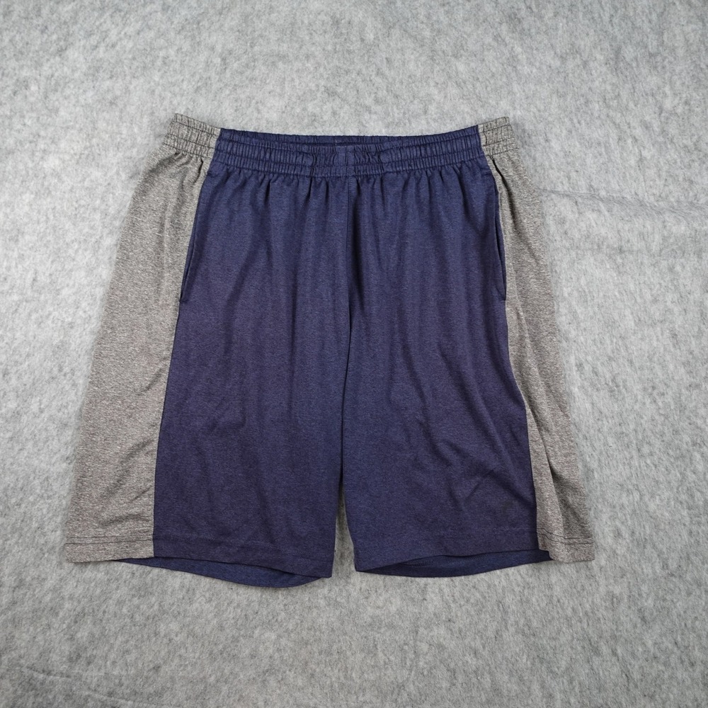 Fila Shorts Mens Extra Large Blue Gray Colorblock Elastic Waist Athletic Pockets